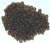 200 4x6mm Transparent Dark Topaz Acrylic Crow Beads